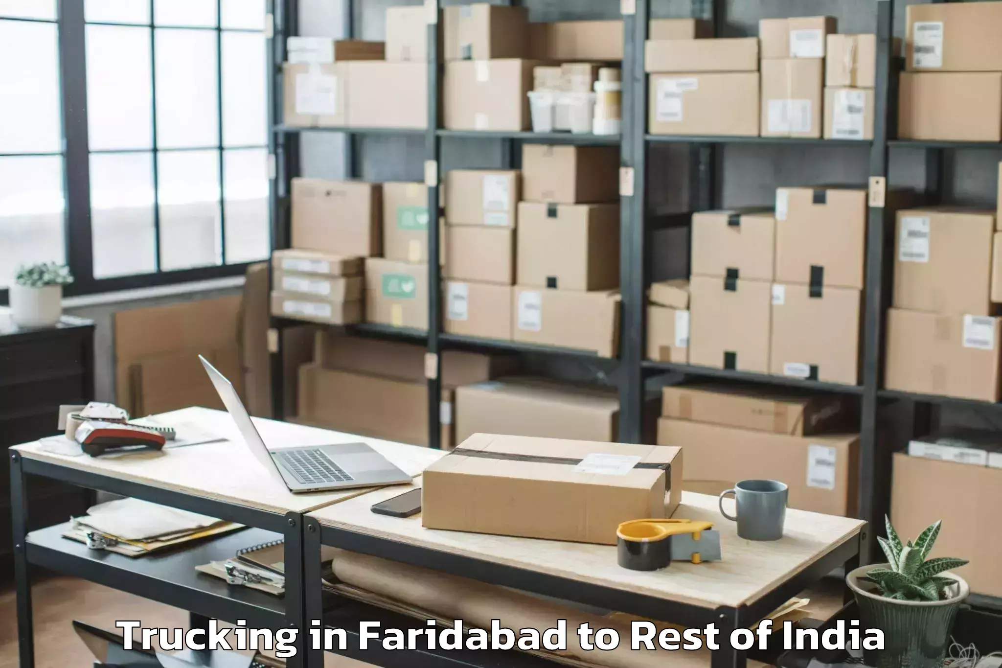 Book Faridabad to Shupiyan Trucking Online